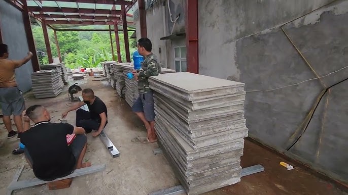 Thi công nhà xưởng bê tông nhẹ KCN Hải Yên Móng Cái Quảng Ninh